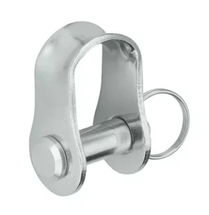 Vang Purchase Plate and Shackles - 8mm stamped shackle