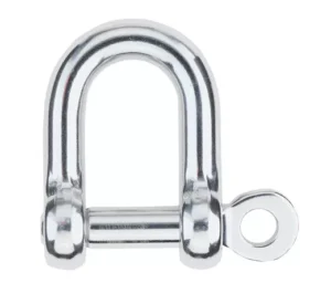 Vang Purchase Plate and Shackles - 6mm D-Shackle