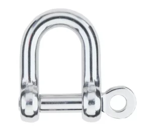 Vang Purchase Plate and Shackles - 8mm D-Shackle